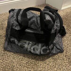 dark grey adidas gym bag